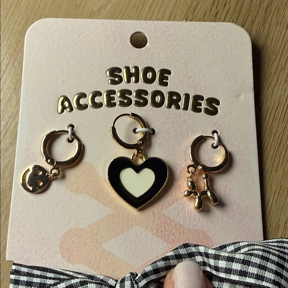 Anthropologie Shoe CHARMS and Checkered Shoe Laces NEW - Picture 8 of 8